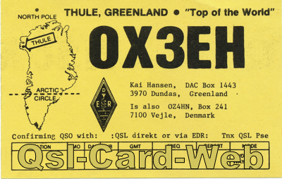 OX3EH QSL card
